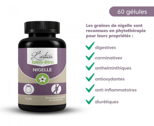Gélules de Nigelle Bio - L'artisan bien-être