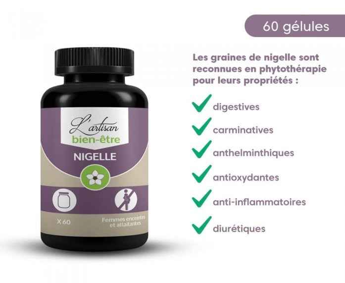 Gélules de Nigelle Bio - L'artisan bien-être