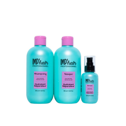 Trio Soin à la Biotine – Shampoing, Masque & Sérum Réparateurs